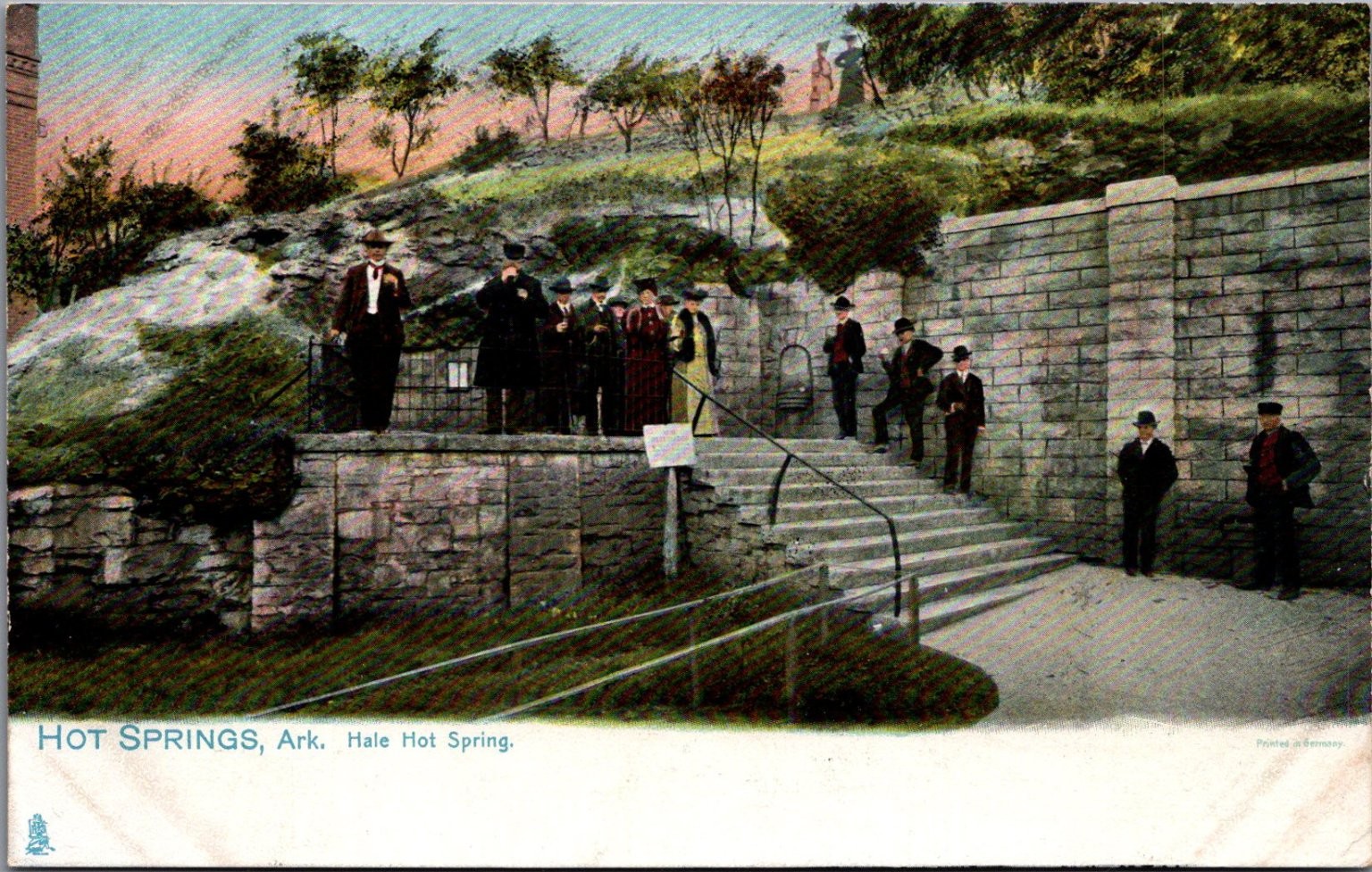 Vintage Hot Springs Arkansas Hale Hot Spring Raphael Tuck Postcard 1906