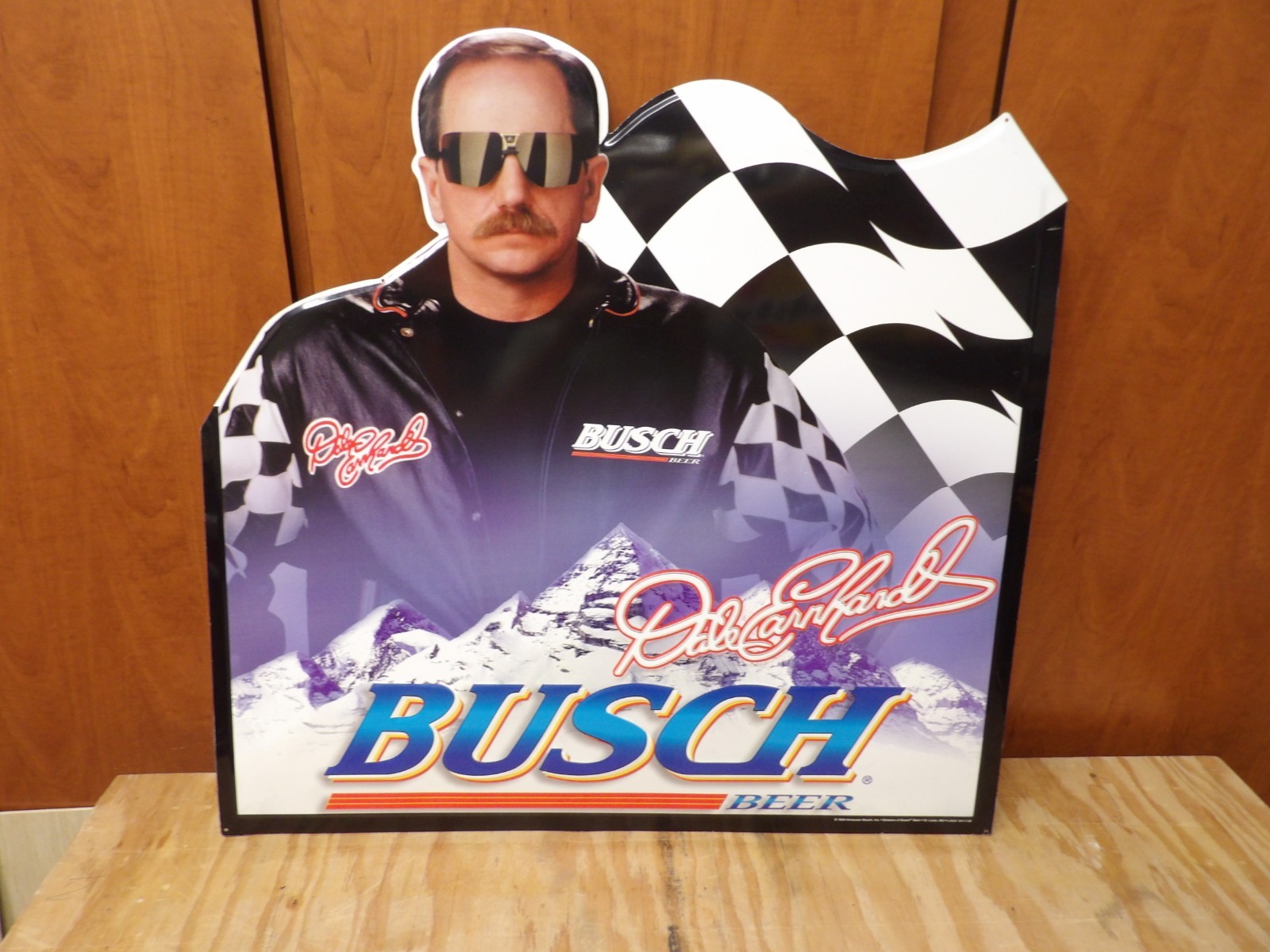 Dale Earnhardt Sr NASCAR  1999 Anheuser Bush Beer Metal Sign NOS