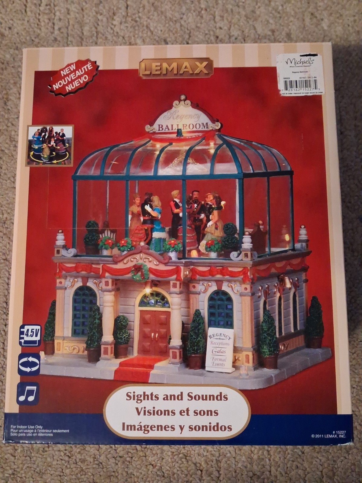 Lemax Village Collection Regency Ballroom #15227 Lights and Sounds Tested/Works
