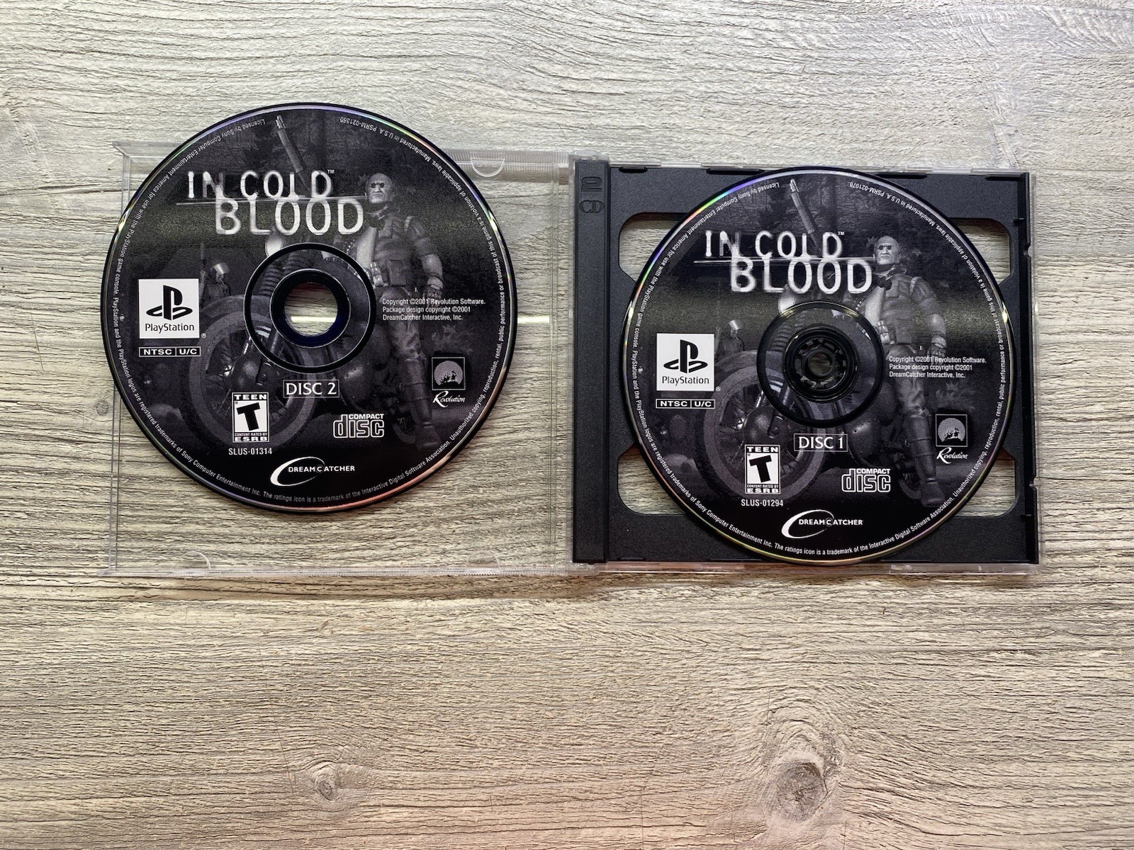 In Cold Blood Sony PlayStation 1 PS1 - Discs Only Tested + Clean Discs