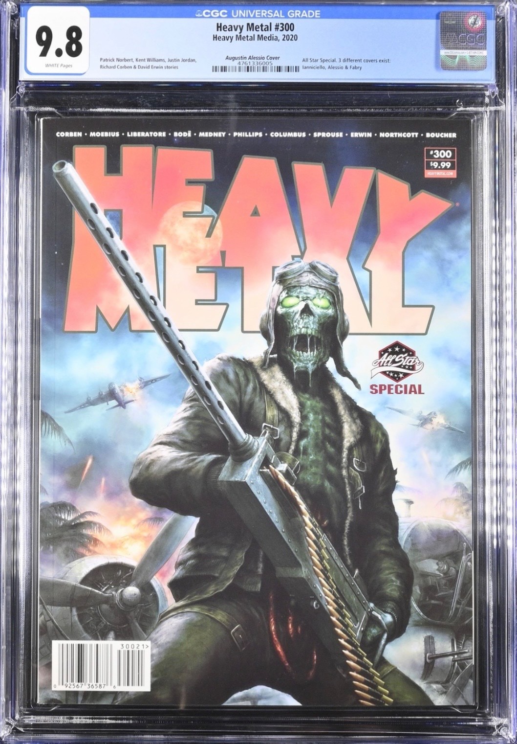 Heavy Metal #300 All Star Special, Augustin Alessio Cover, CGC 9.8