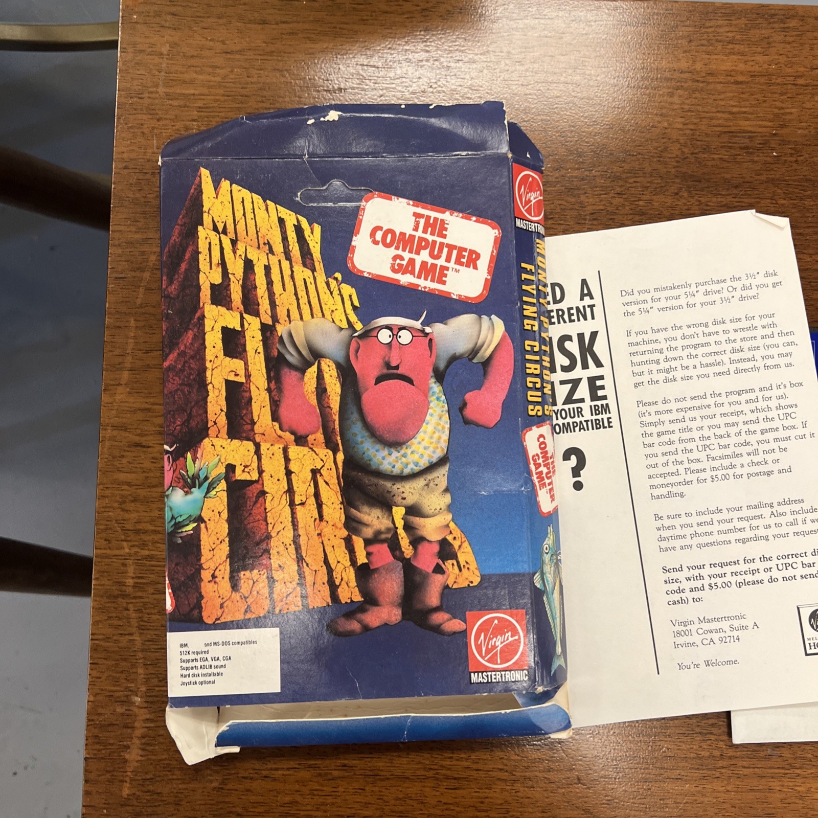 Vintage 1991 Monty Python’s Flying Circus PC Computer Game  
