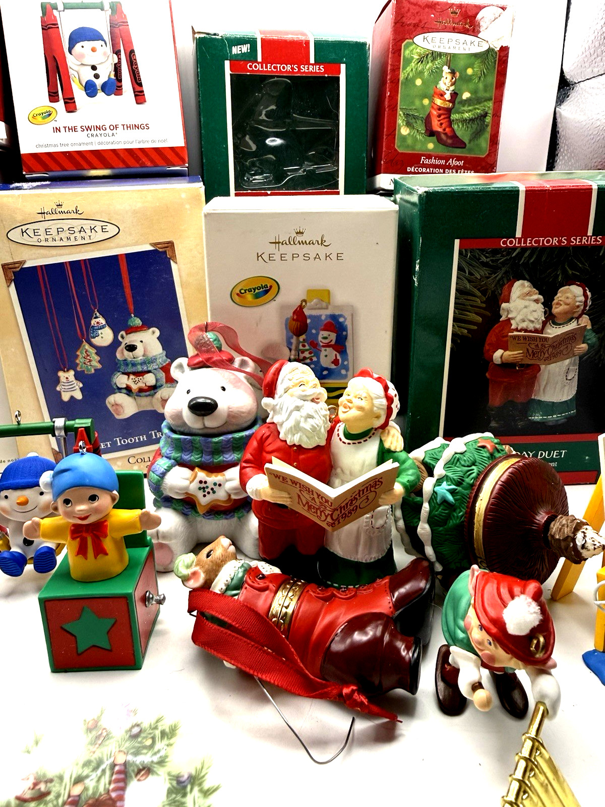 Lot of 12 1989 - 2024 Hallmark Keepsake Ornaments. In Original Boxes.