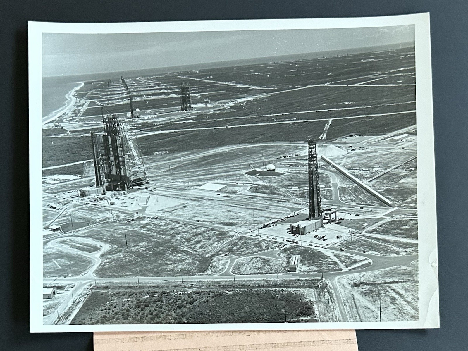 1963 NASA AP News Features “Cape of Moon Hope” Launch Complex Press Photo