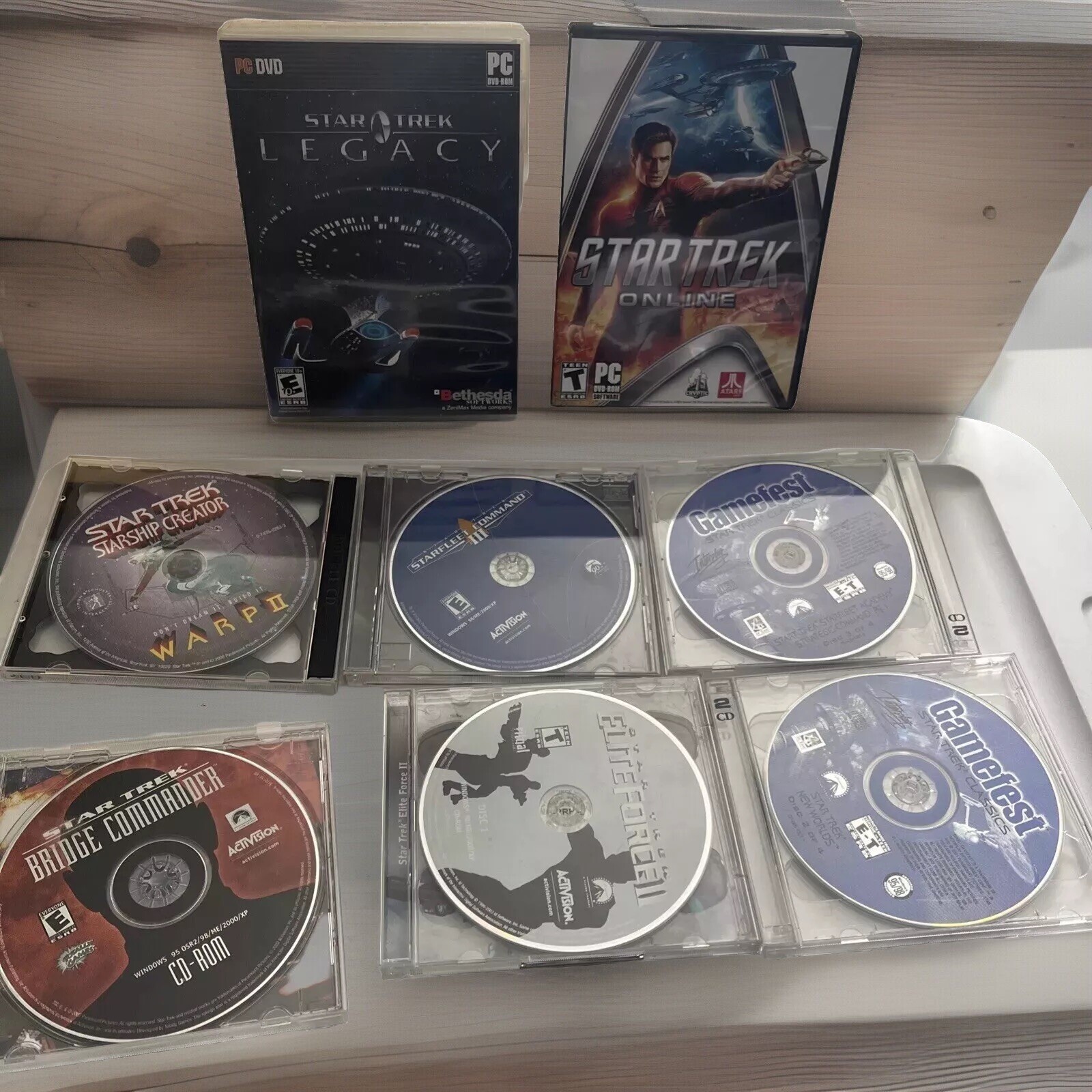Vintage Star Trek PC Games Lot Used Working