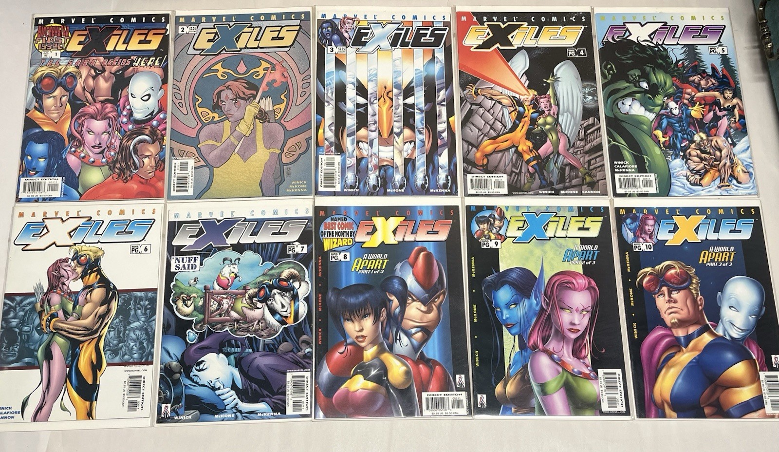 Lot of 68 Exiles Marvel Comics (1-68)