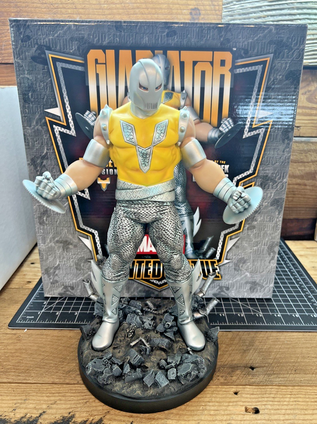 Bowen Designs Gladiator Daredevil Marvel Painted Statue Initialed + Sketched AP