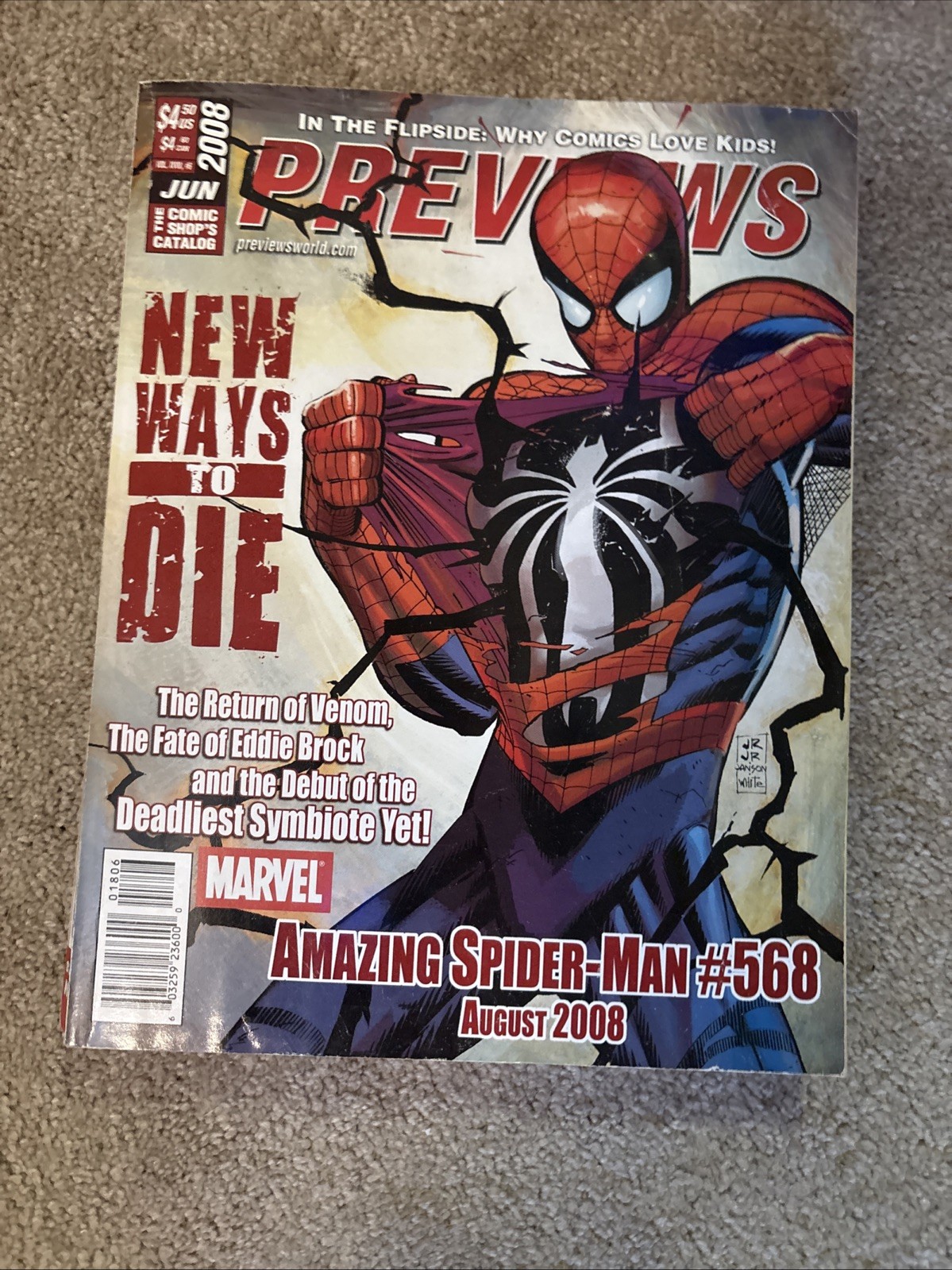 Previews Vol 18 #6 June 2008 - Anti-Venom (precedes Amazing Spider-Man #568)