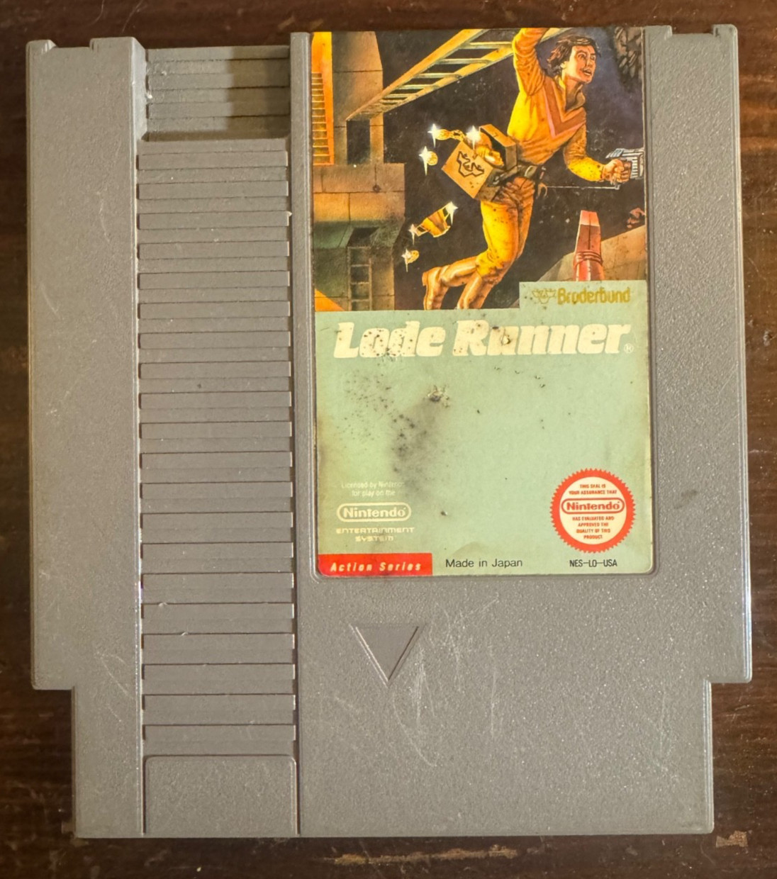 Lode Runner NES Nintendo Entertainment System Cartridge *with Sticker wear*
