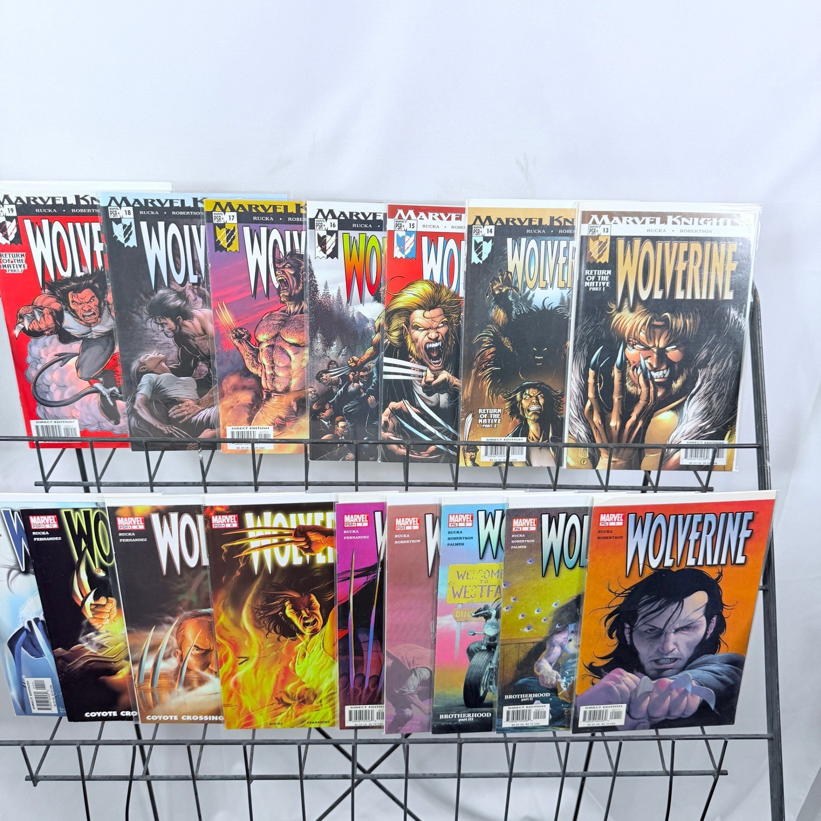 Marvel Knights Wolverine 1-3 5 7-11 13-19  Lot Greg Rucka Brotherhood Native