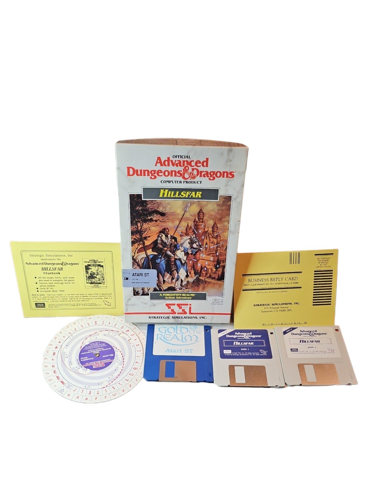 🔥 1989 Advanced Dungeons & Dragons: Hillsfar Atari ST 