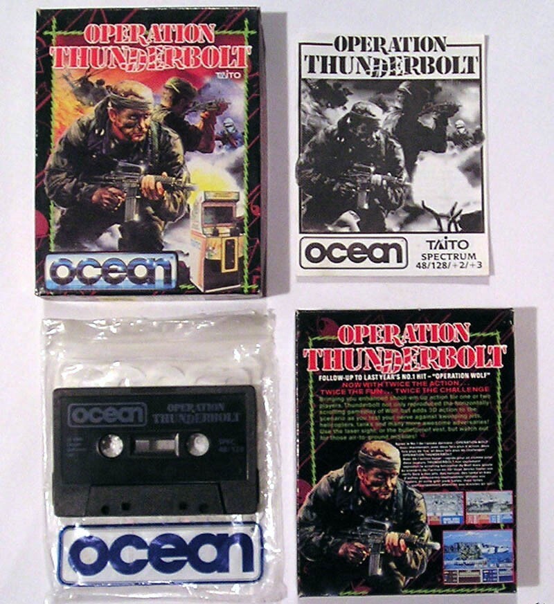 Sinclair ZX Spectrum 48K Game - OPERATION THUNDERBOLT - Ocean - Tested & Working