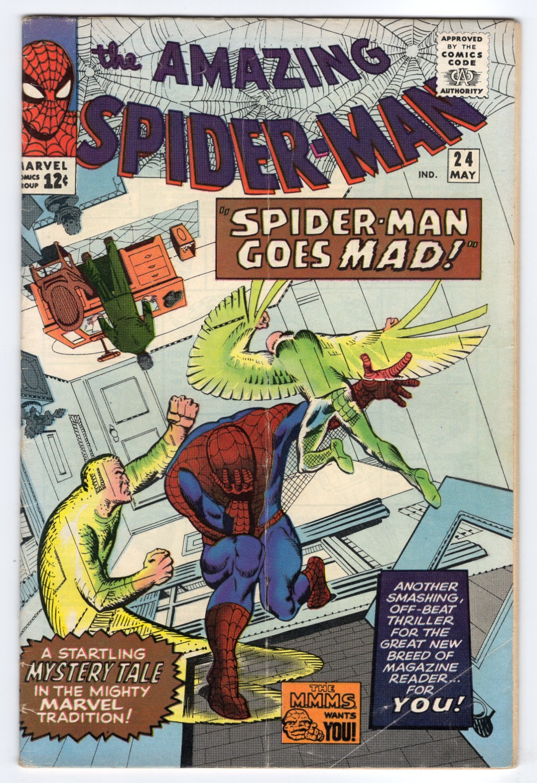 Amazing Spider-Man 24 1965 Marvel Comics VG+ 4.5 Mysterio J. Jonah Jameson