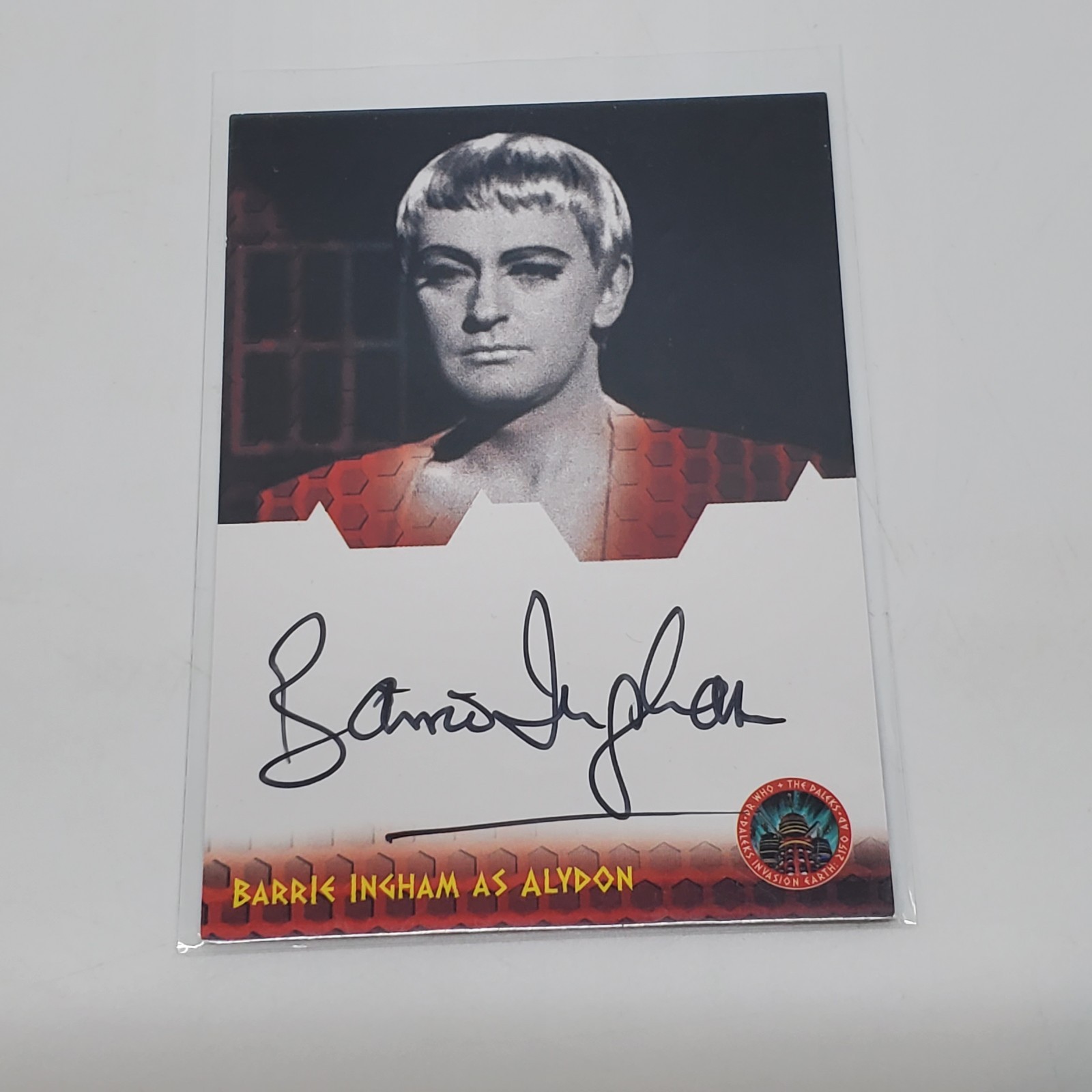 Doctor Who & Daleks Invasion Earth 2150AD ~ BARRIE INGHAM Autograph Card DWBI a