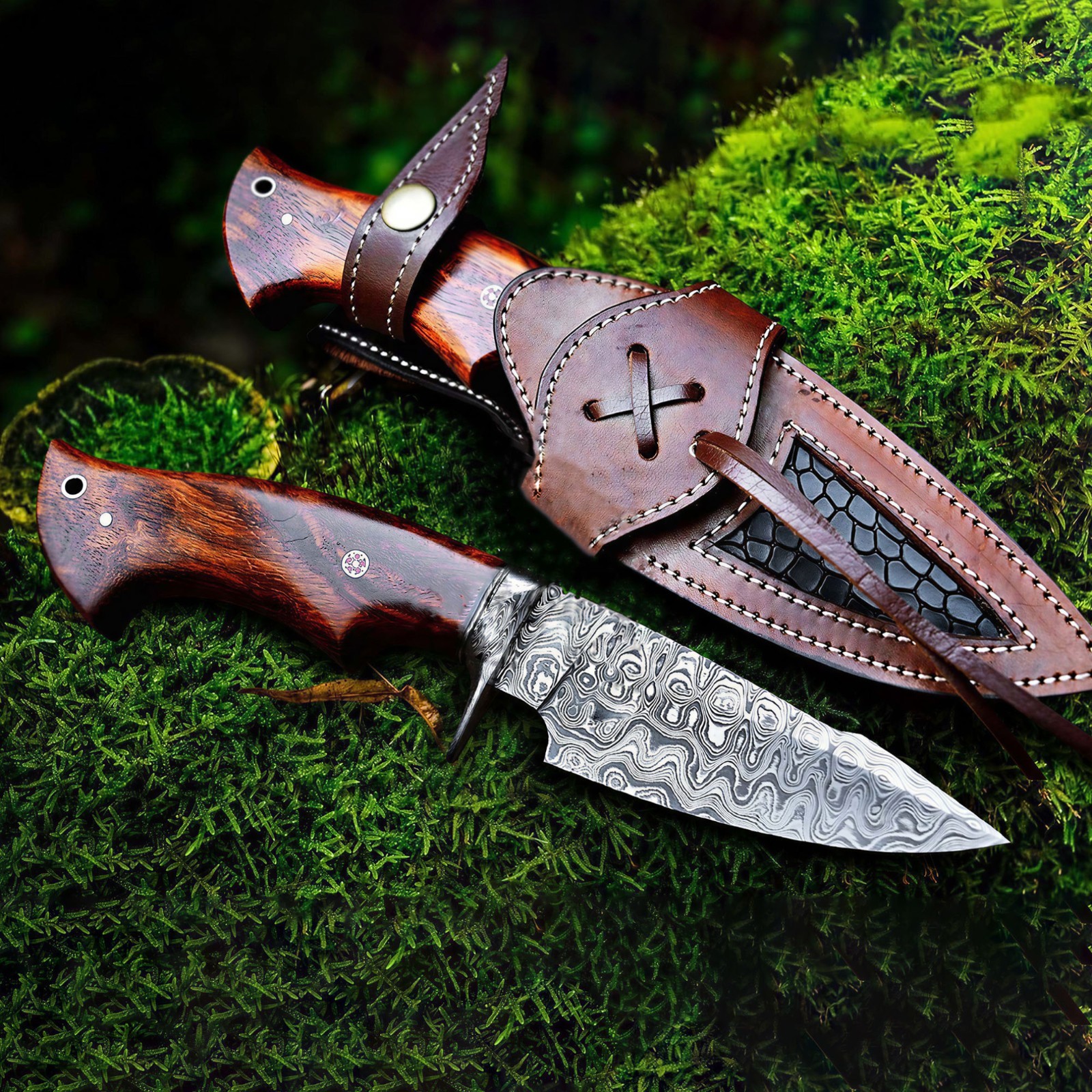 Handmade Hunting Knife Rare Gil Hibben Highlander Bowie from the Early 1990's