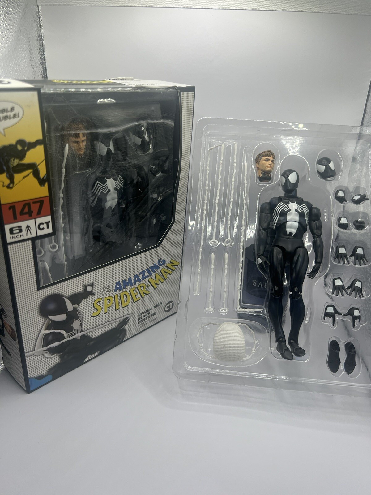 (IN-STOCK) CT Toys Spider-Man Black Costume Comic No. 147 (US SELLER)