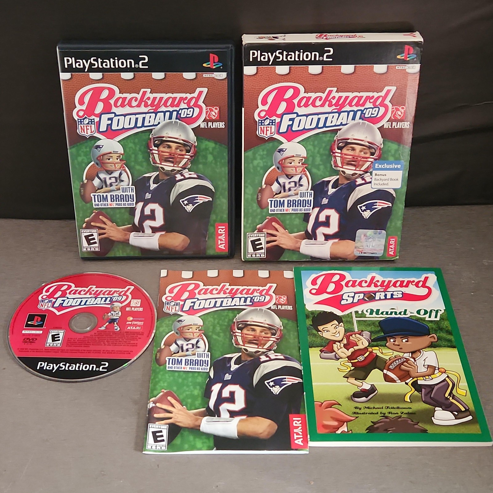 Backyard Football 09 PlayStation 2 PS2 Game CIB Big Box Tom Brady Book Exclusive