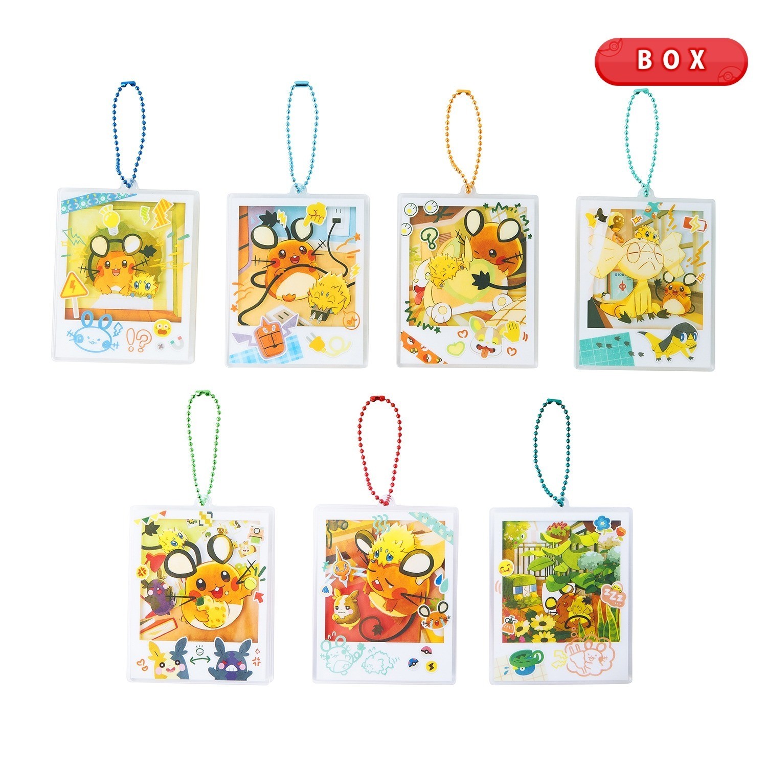 2026 NEW Pokemon Center Dedenne Joltik 2-Layer Acrylic Charm Box All 7 Types