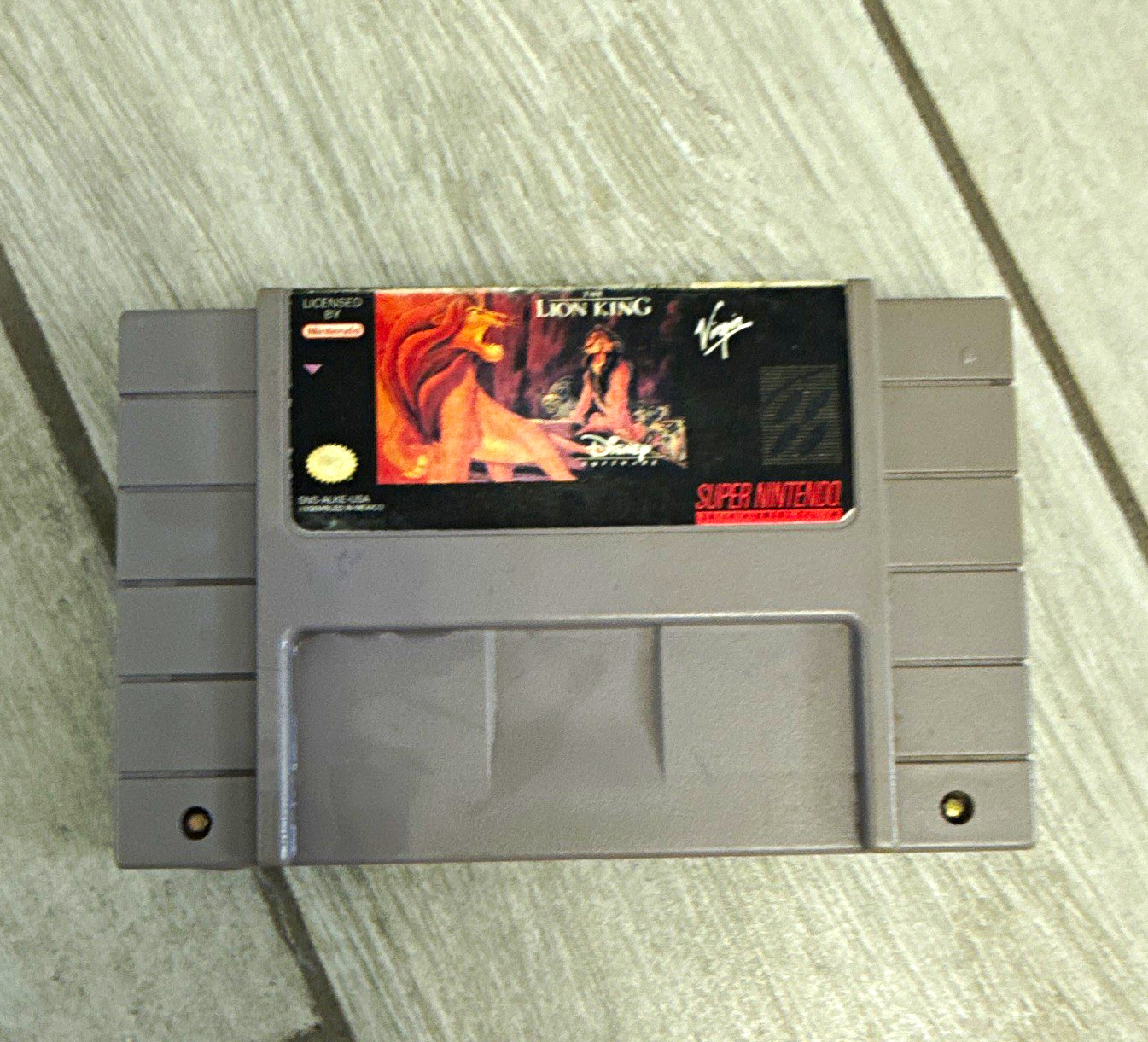 Disney The Lion King Super Nintendo Entertainment System SNES Game Cartridge