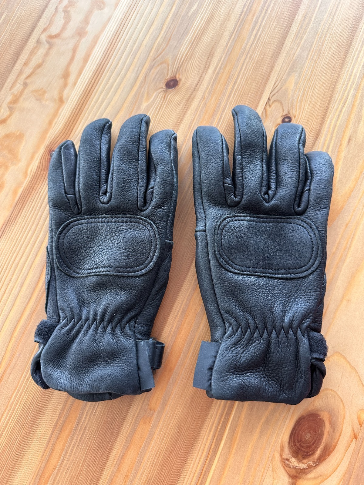 Lee Parks DeerTours PCI Motorcycle Leather Gloves Black Size S