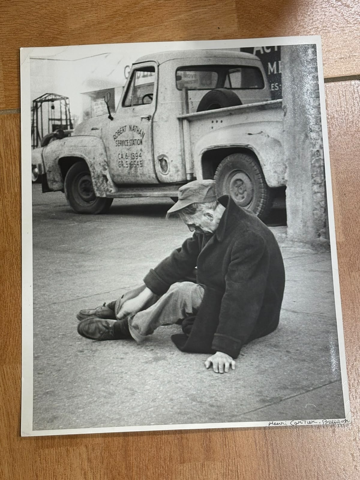 OVERSIZE VINTAGE Henri Cartier-Bresson Signed B/W ORIGINAL PHOTO XXL