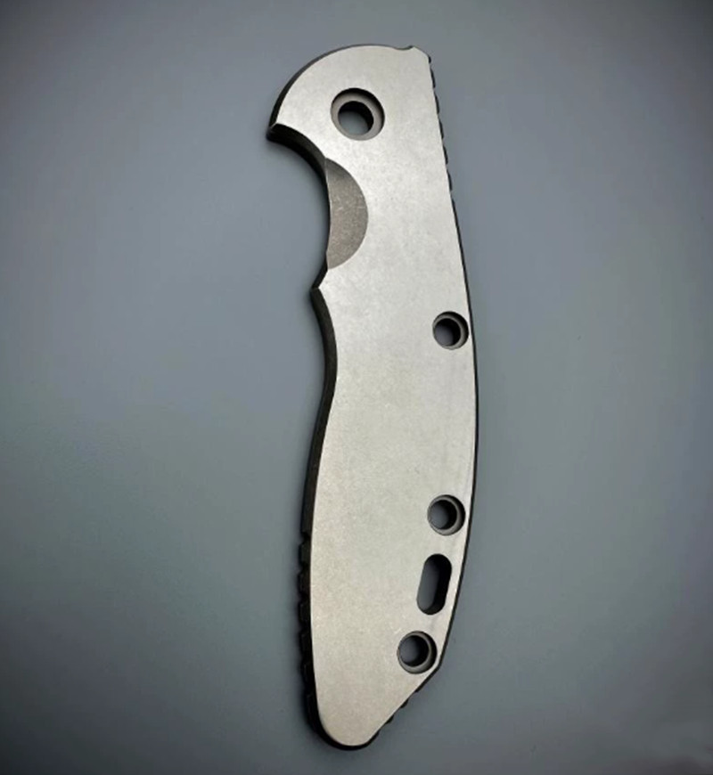 1 Pc Titanium Alloy Stone Wash Handle Scale for Rick Hinderer XM18 3.5”Knife