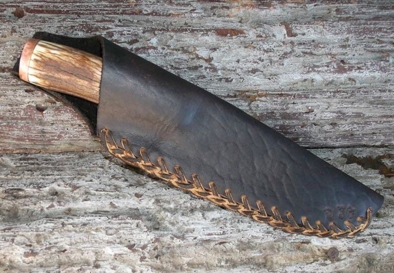 Native American Leather Knife Cover Buckskin Original Handmade HandCraft