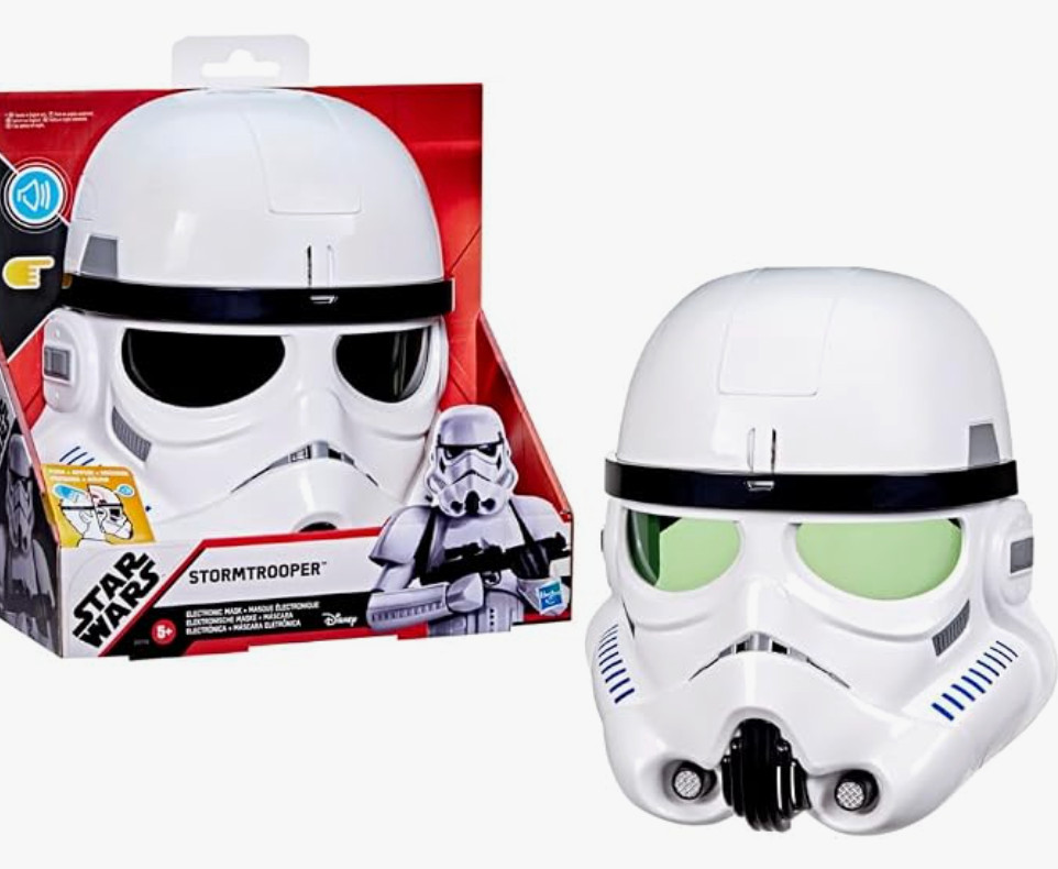 NEW  STAR WARS Stormtrooper Electronic Mask w/Phrases & Sound Effects Ages 5+