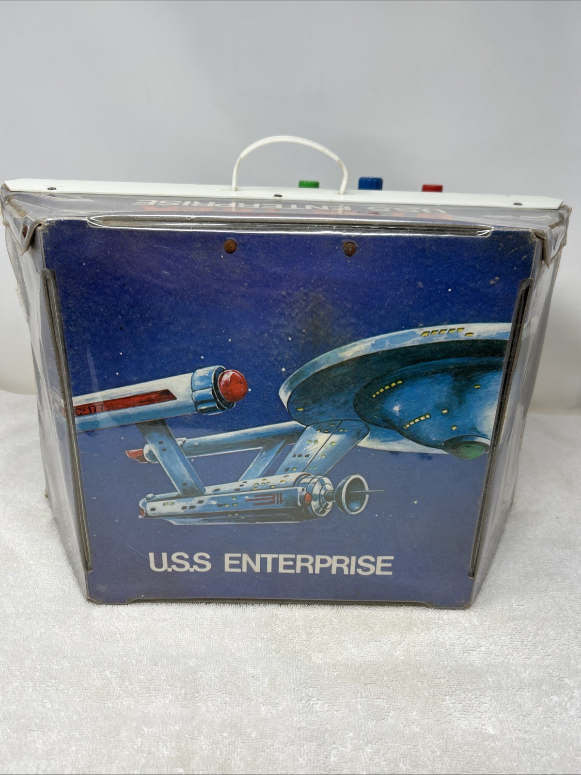 1975 Mego Star Trek USS Enterprise Playset & Figure Lot Kirk,Spock, Bones