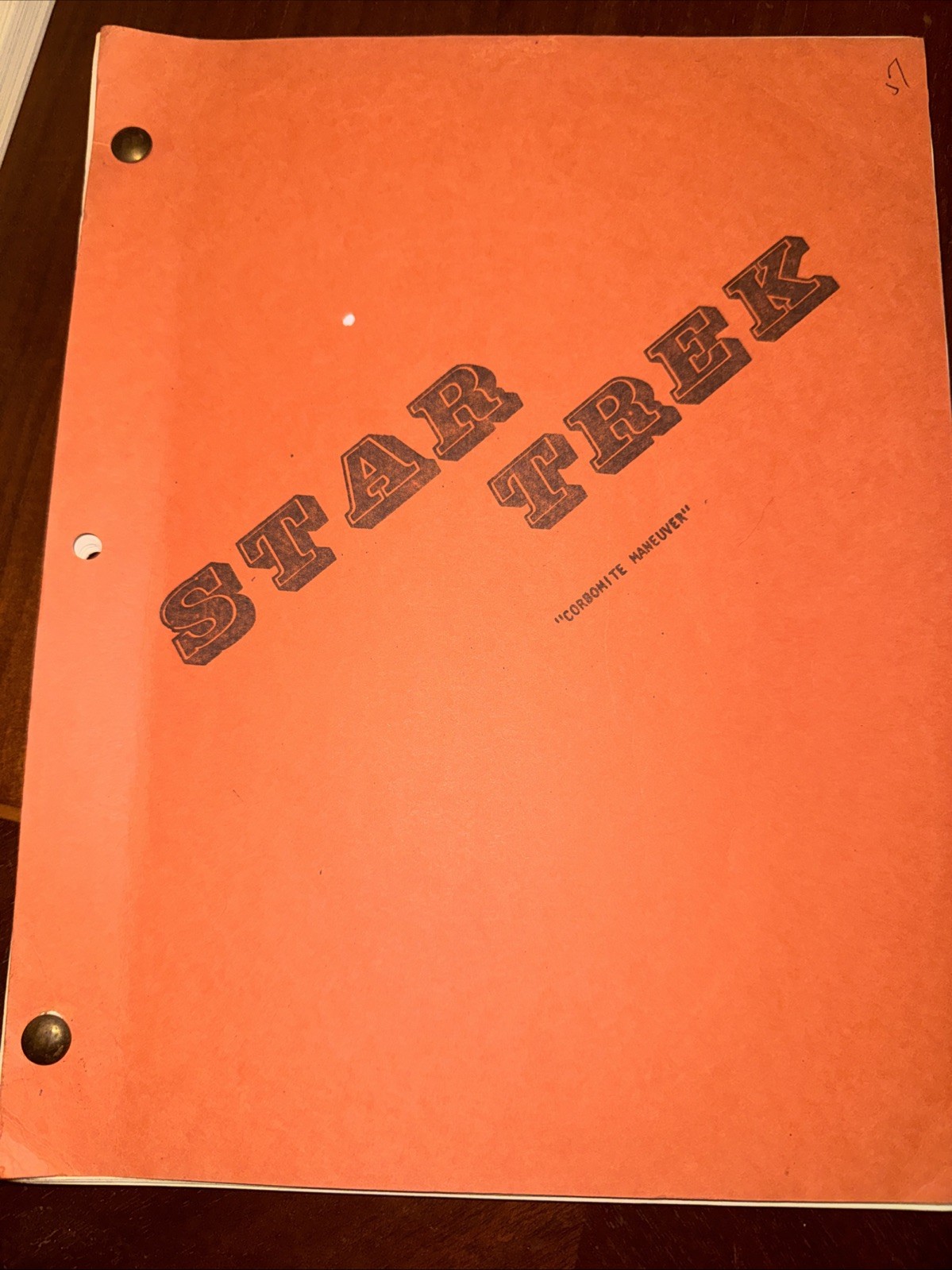 Star Trek Corbomite Maneuver Script 1966 Jerry Sohl Second Revised Final Draft