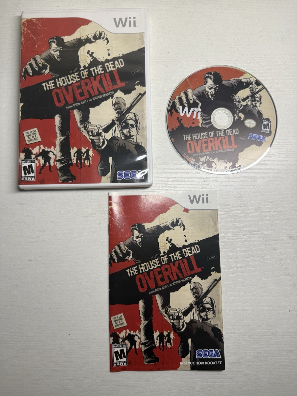 The House of the Dead: Overkill (Nintendo Wii, 2009) CIB, Tested/Works