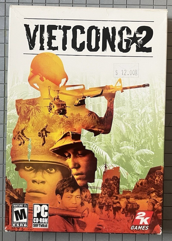 Vietcong 2 • Small Big Box • 5 Discs w/sleeves • Manual + key