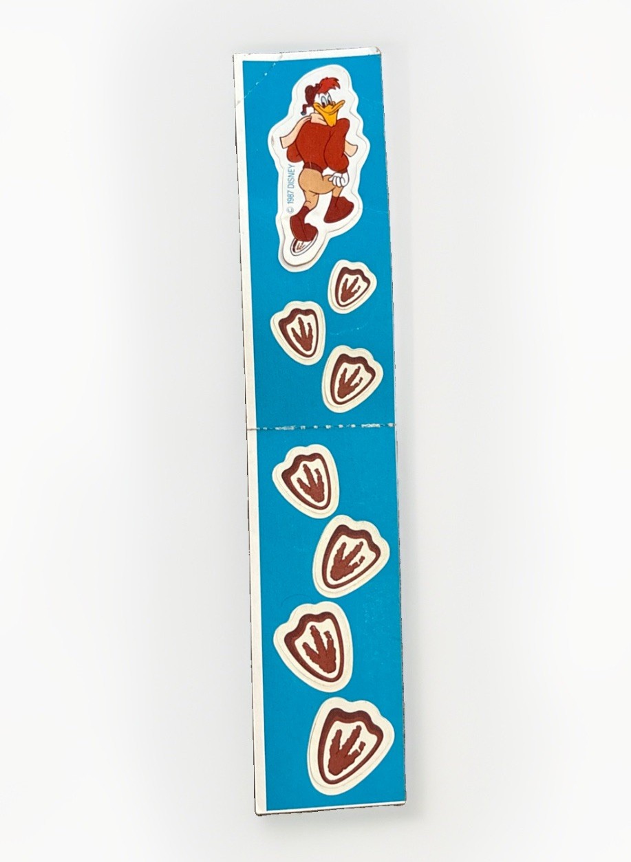 Vintage 1987 Unused Ducktails Sticker Cereal Premium 