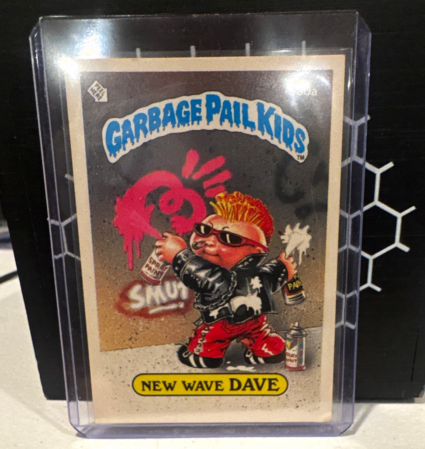 Topps 1985 Garbage Pail Kids Series 1 New Wave Dave 30a Sticker Card