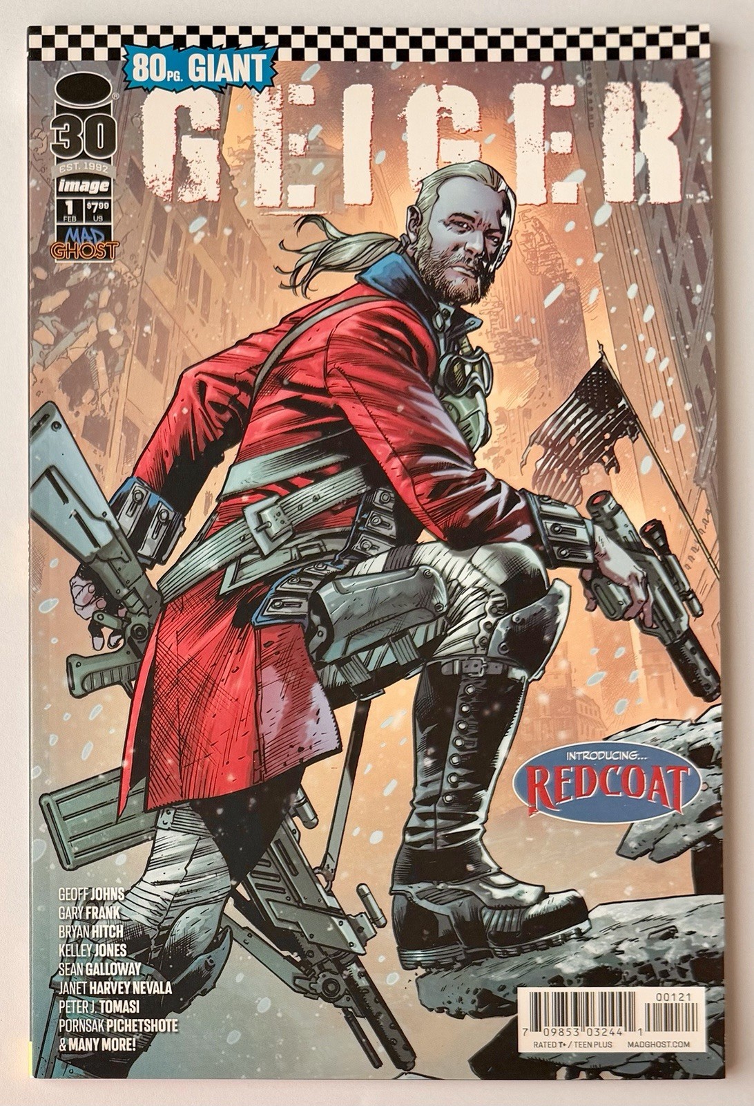 GEIGER #1 • 1st REDCOAT • 80 pg GIANT • BRYAN HITCH VARIANT • IMAGE COMICS • NM+