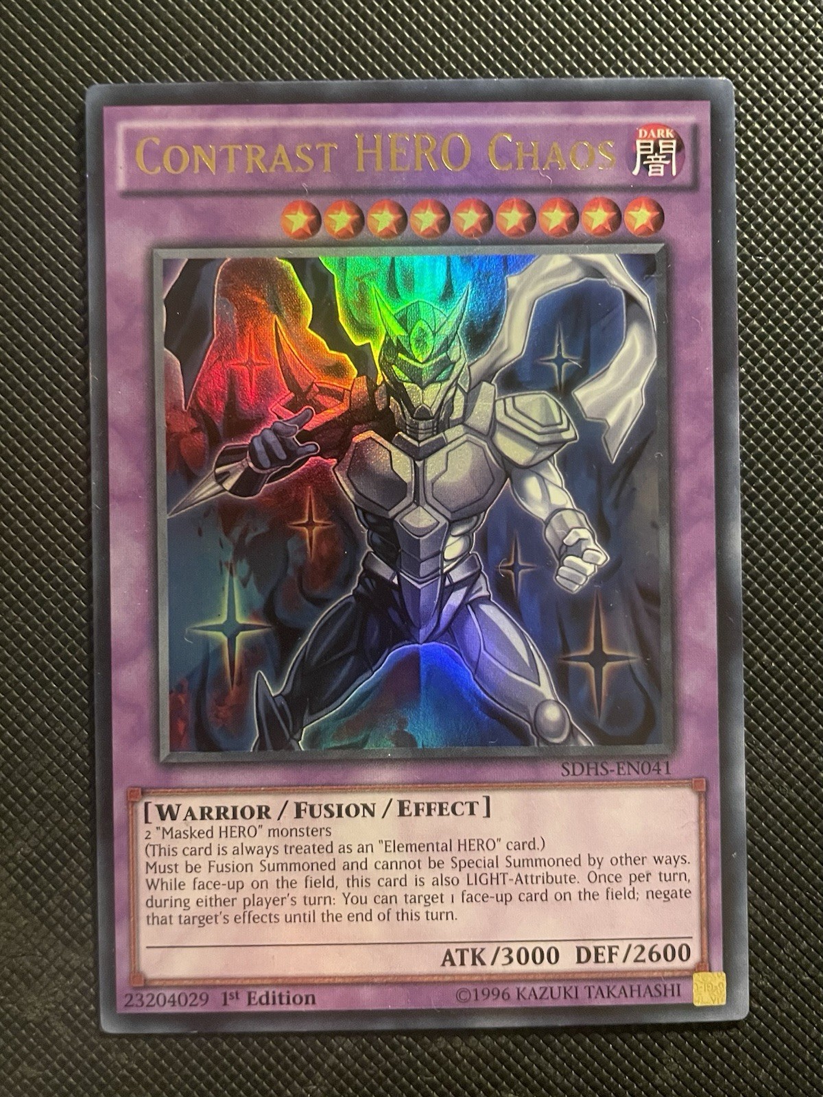 SDHS-EN041 1st Edition Contrast HERO Chaos (Ultra Rare)