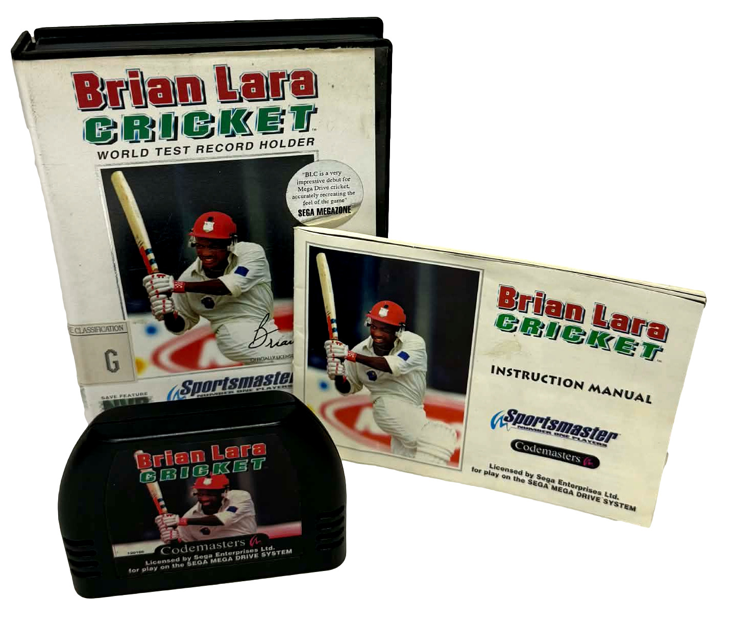 Brian Lara Cricket Sega Mega Drive *Complete*