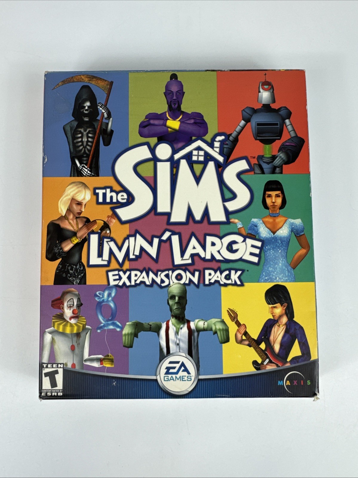 The Sims Livin' Large Expansion Pack (Big Box PC 2000) CIB - Box, Game, & Manual