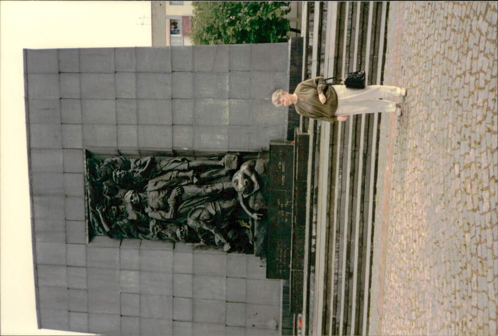 Vintage photo of Warsaw Ghetto Uprising Monument (2004)
