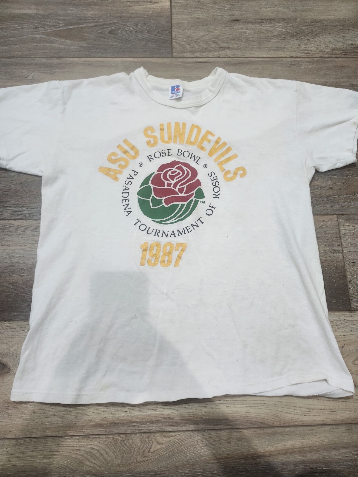 Vintage 1987 Arizona State Rose Bowl Shirt Size Medium