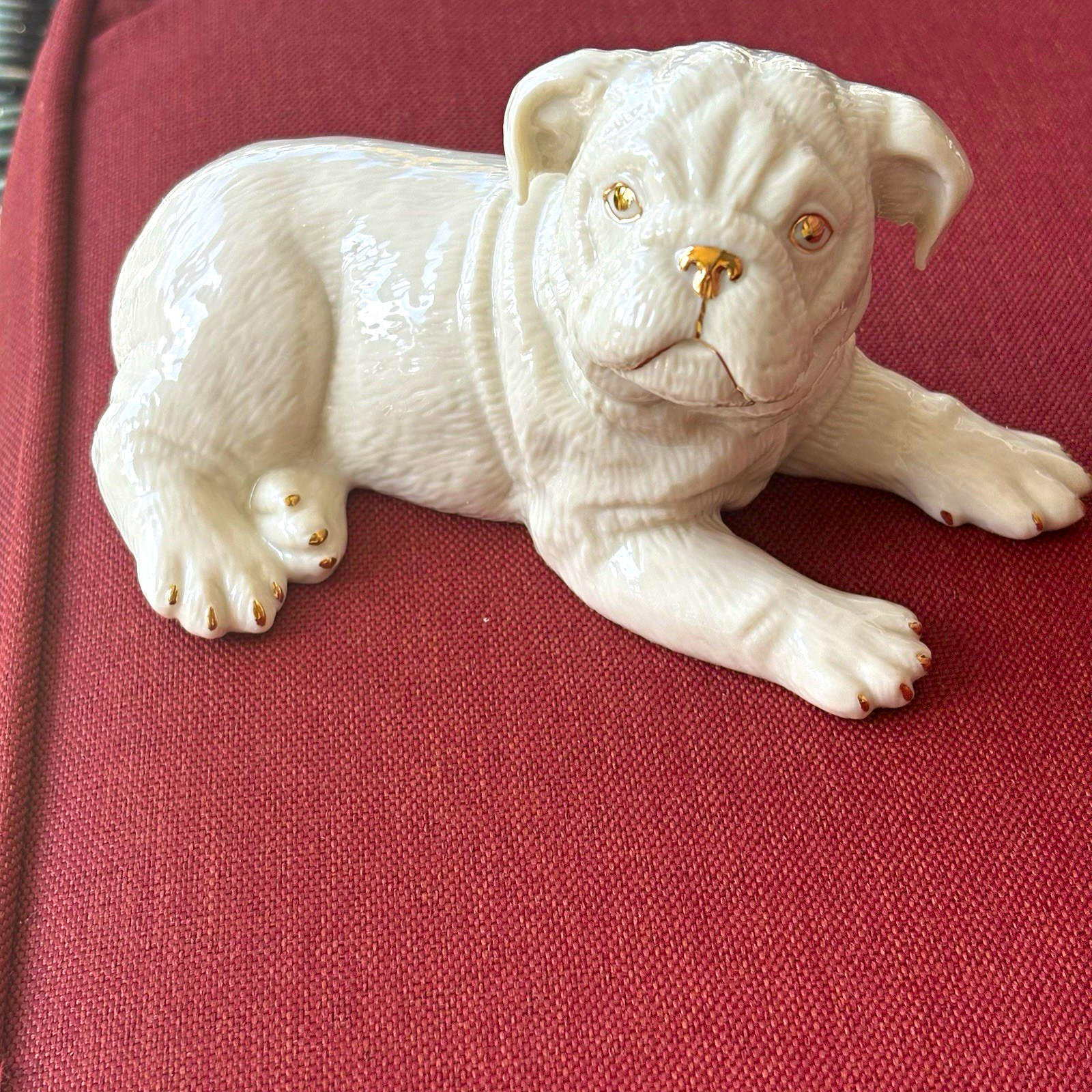 Lenox English Bulldog Dog Figurine Porcelain Collectible w/ Original Box