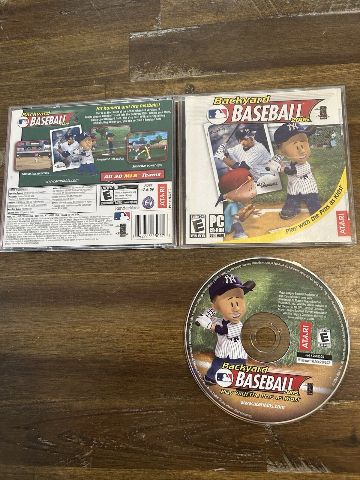 Atari Backyard Baseball 2005 PC CD-ROM Sports Game w/ Manual Included