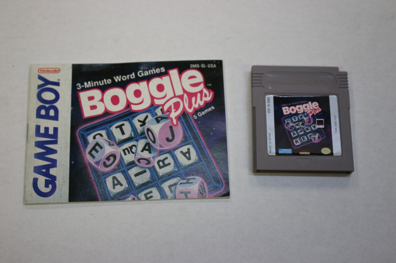 Boggle Plus (Nintendo Game Boy, 1992) Authentic Tested Game Cartridge