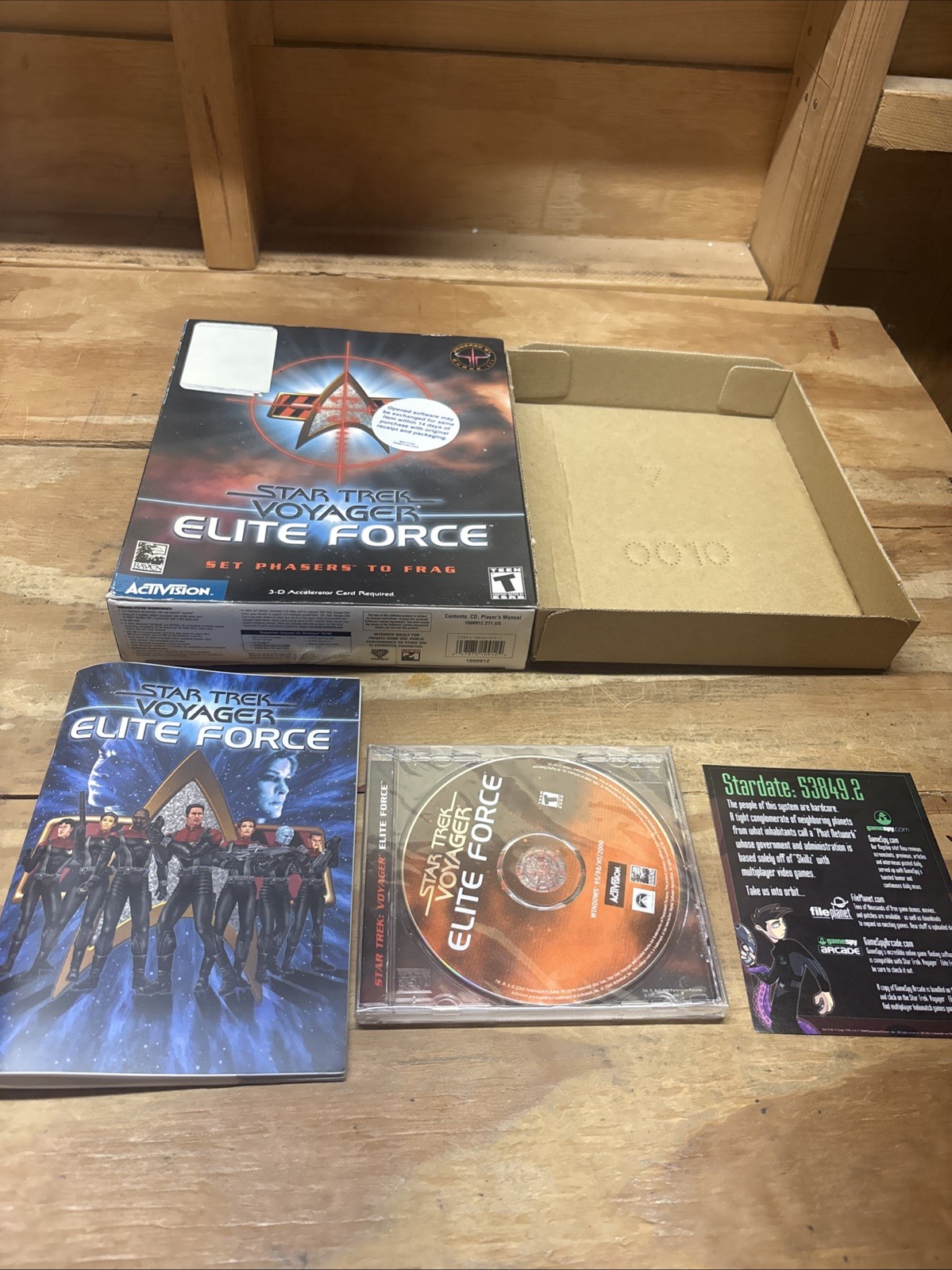 Star Trek Voyager - Elite Force PC CD-ROM, 2000 Big Box Game - Open Sealed Game
