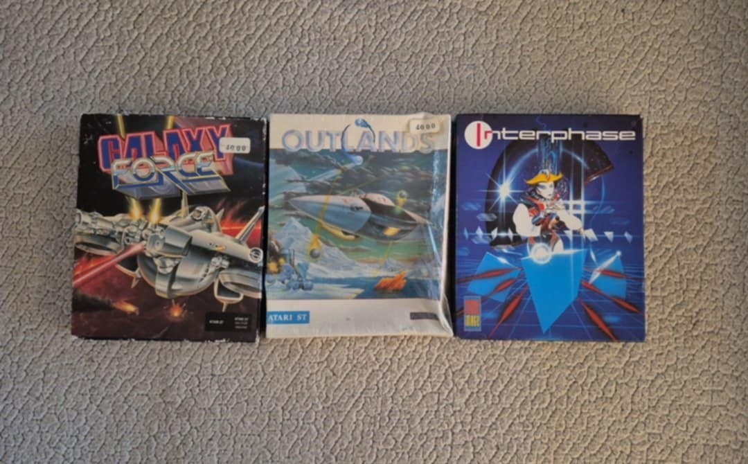 Atari ST Game Lot - Interphase - Outlands - Galaxy Force (PAL)