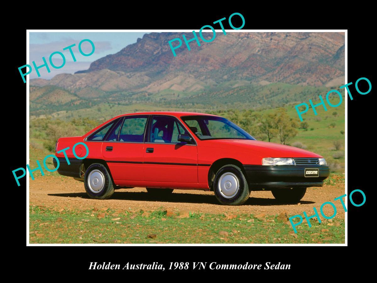 LARGE HISTORIC PHOTO OF GM HOLDEN 1986 VN HOLDEN COMMODORE SEDAN PRESS PHOTO 1