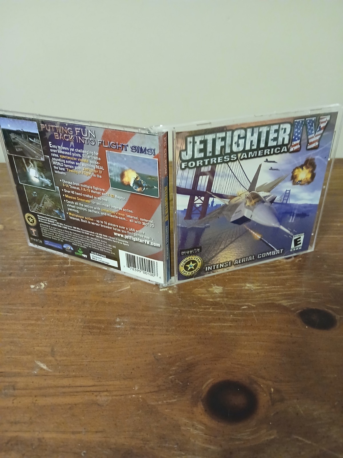 Jetfighter IV Fortress America Intense Aerial Combat CD Rom PC 2002 Global Star