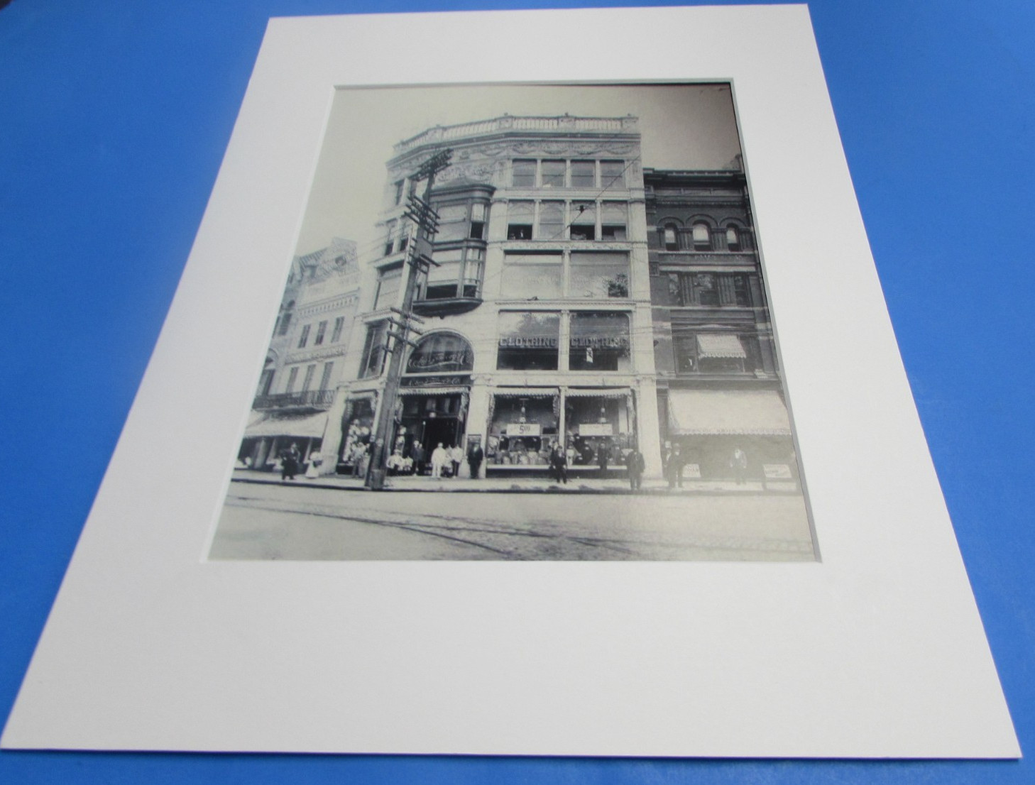 VINTAGE PUBLIC SQURE WILKES-BARRE  PA 8-1/2 X 11 PREMIUM MATTED PRINT #999