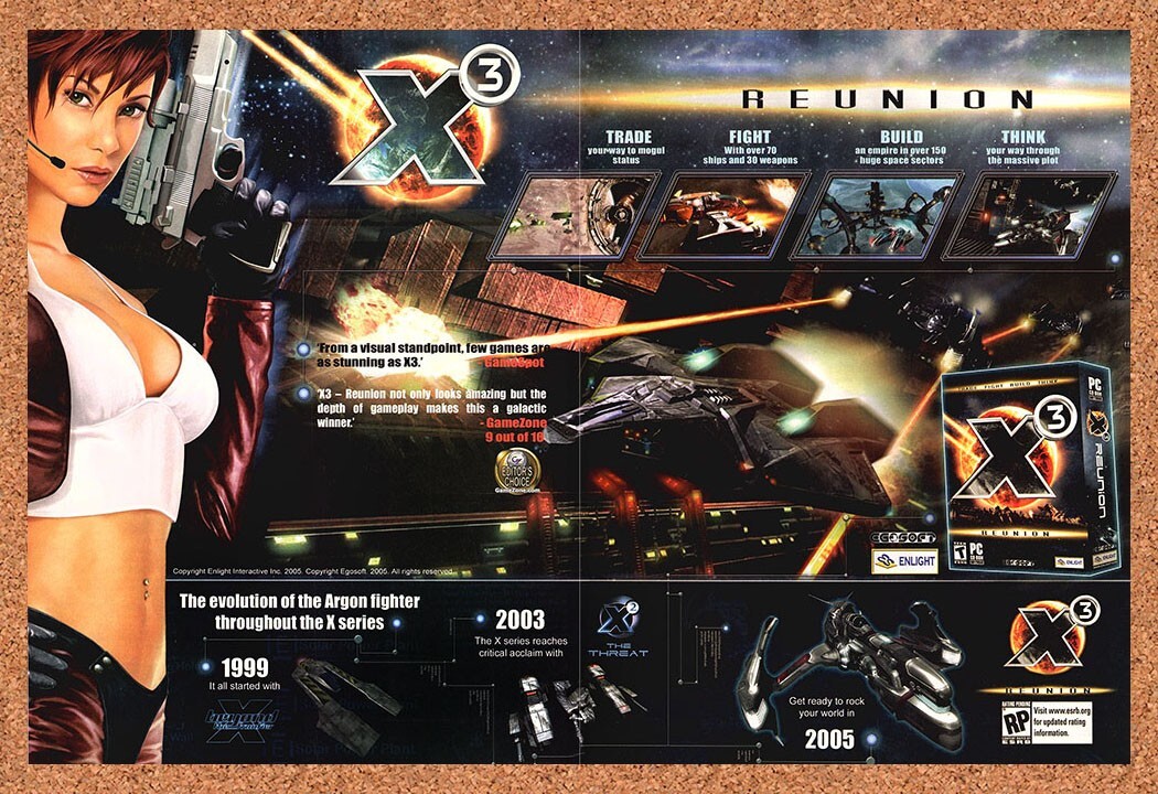 Original 2005 X3 Reunion PS2 Vintage Print Ad - Video Game Promo Wall Art