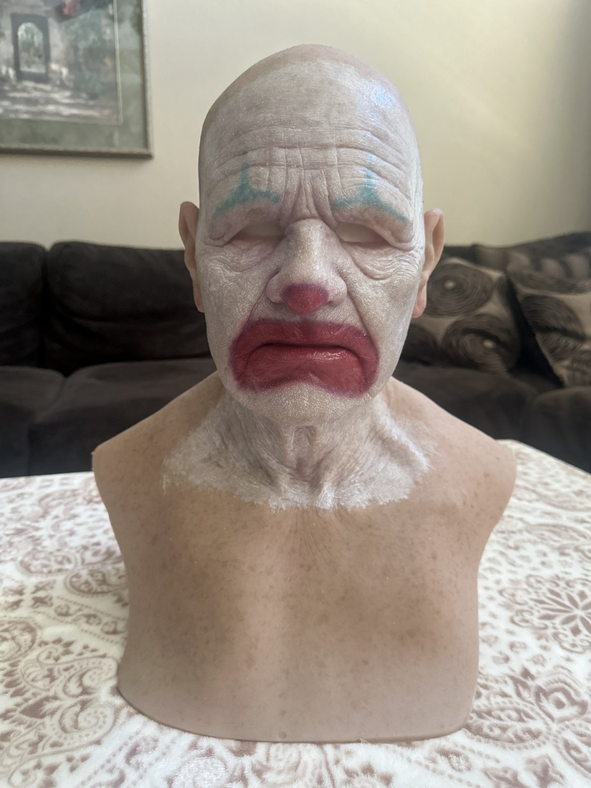 RealFlesh Silicone Clown Mask (Unused/Excellent Condition)